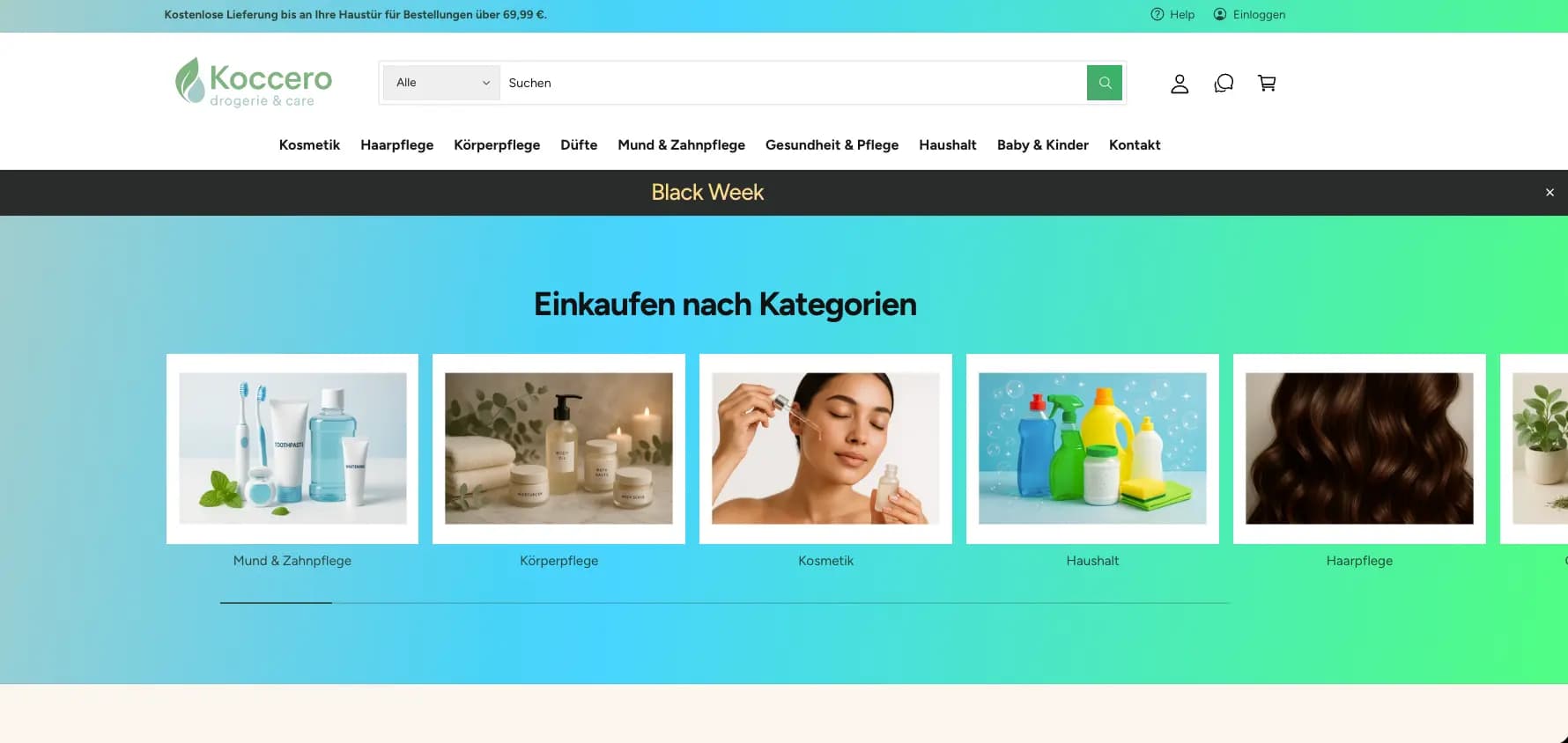 Website-Vorschau von Koccero