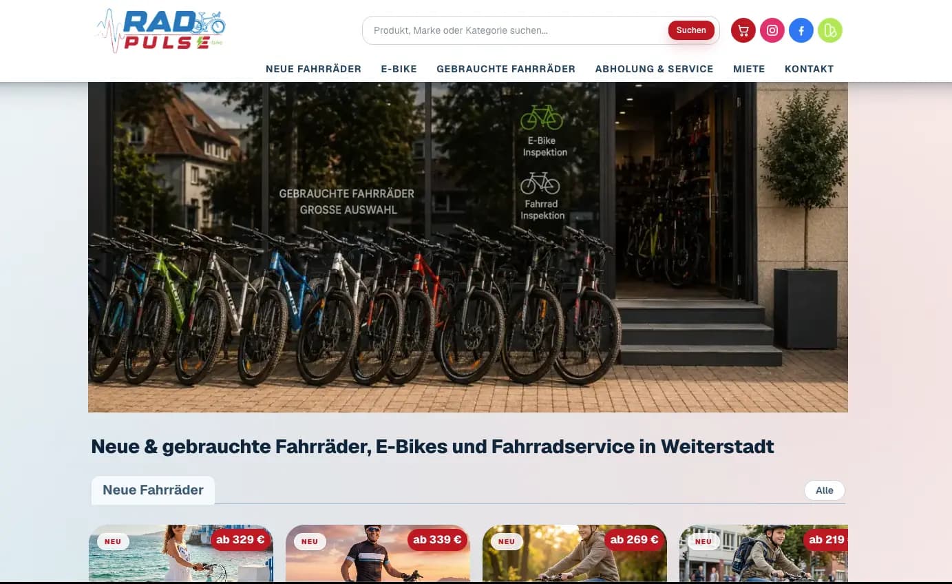 Website-Vorschau von RadPulse